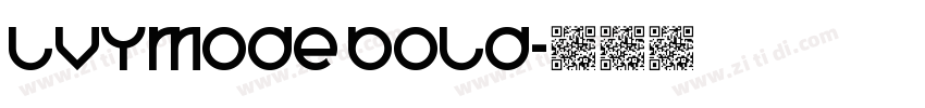 lvyMode Bold字体转换